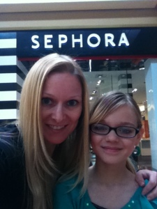Me and my mom at Sephora!!!!!